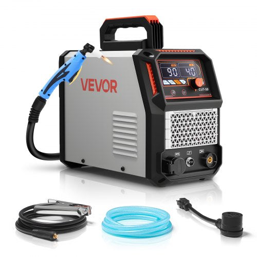 Plasma Cutter, 50A Plasma Cutting Machine, 110V/220V Dual Voltage Digital Display IGBT Inverter - with 2T/4T Function & Adjustable PA/PT Time for Home Repairs, Workshops