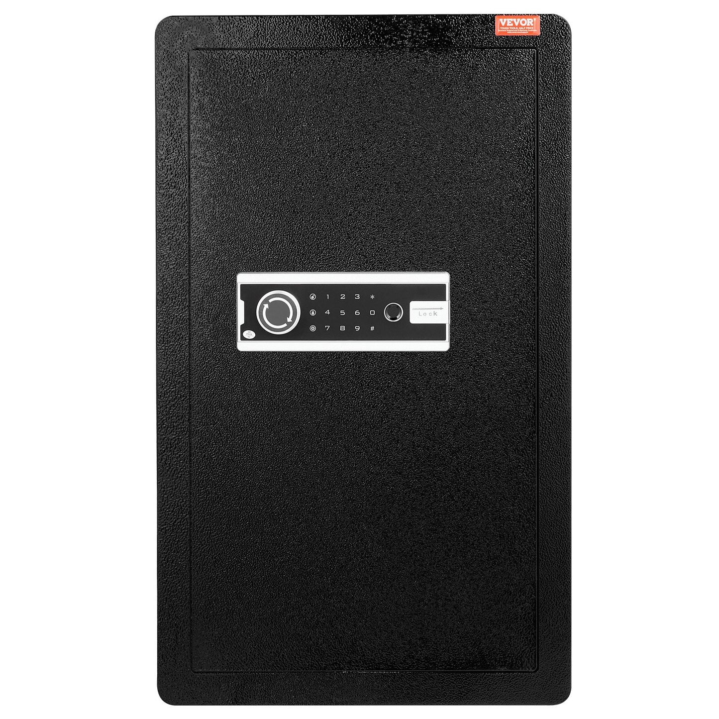 Single door 3.5 cu.ft safe with key lock password and fingerprint black