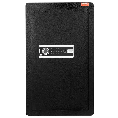 Single door 3.5 cu.ft safe with key lock password and fingerprint black