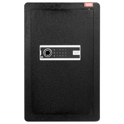 Single door 4.0 cu.ft safe with key lock and password LED light black