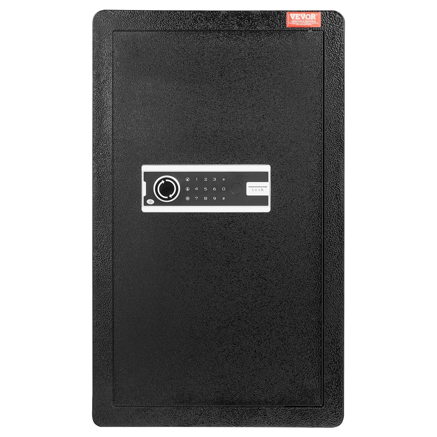 Single door 4.0 cu.ft safe with key lock &amp; password cabinet Black