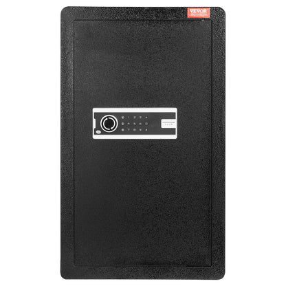 Single door 4.0 cu.ft safe with key lock &amp; password cabinet Black