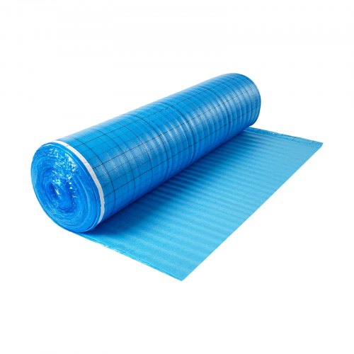 Bodenunterlage 18,6 m² 3 mm 3-in-1 Dampfsperre für Laminat Blau | EU