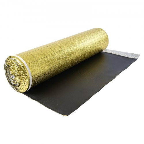 Floor Underlayment 200 sq. ft/Roll, 3-in-1 3 mm Thick Flooring Padding with Tape & Vapor Barrier, Heavy Duty EPE Foam with Gold PE, Soundproofing and Noise Reduction, for Laminate Wood Floors