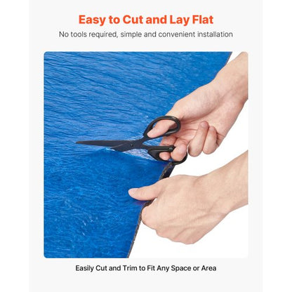 Golvunderlägg 9,3 m² 3 mm Återvunnen Fiber Ljud-/Ångspärr Blå |  EU