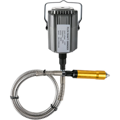 Flex Shaft Slipmaskin 780W Roterande Verktyg 500-23000RPM Rotary Carver med 1/4" 3-Käft Chuck & Steglös Fotpedal Hängande Slipmaskin 131ST Tillbehör för Smycken Polering Slipning DIY