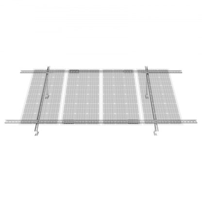 Multi-Pieces Solar Panel Mounting Brackets 30°-60° Adjustable Brackets