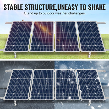 Multi-Pieces Solar Panel Mounting Brackets 30°-60° Adjustable Brackets