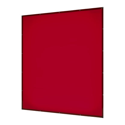 2PCS Welding Curtains, 6 x 8FT Welding Screen Curtain, Flame-Resistant Vinyl Safety Protective Screen with 6-Level UV Protection & Hanging Holes, Portable for Workshop/Industrial Use, Red