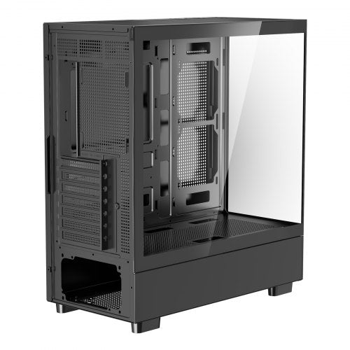 Mid-Tower ATX PC-Gaming-Gehäuse Computergehäuse mit 6 x 120 mm PWM ARGB Lüftern | EU