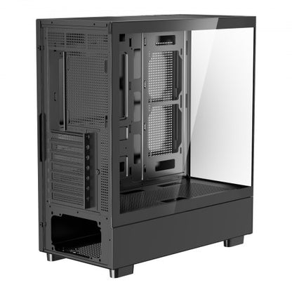 Mid-Tower ATX PC-Gaming-Gehäuse Computergehäuse mit 6 x 120 mm PWM ARGB Lüftern | EU