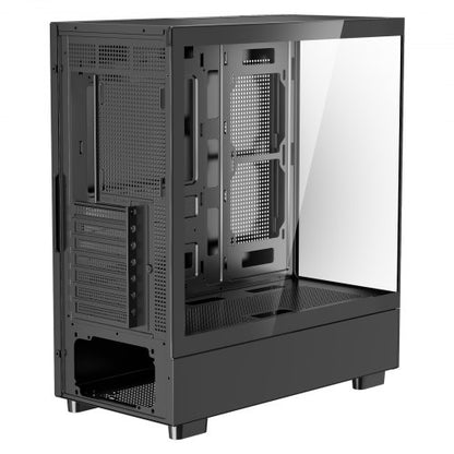 Mid-Tower ATX PC-Gaming-Gehäuse Computergehäuse mit 6 x 120 mm PWM ARGB Lüftern | EU