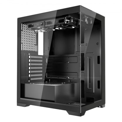 PC Gaming Chassin Mid-Tower datorchassi med 2 x 120 mm fläktar för ATX moderkort |  EU