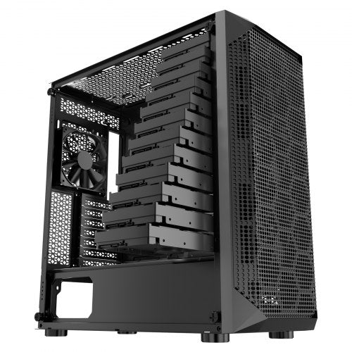 PC-spelchassi Midi-tower-datorchassi 4 x 120 mm fläktar för ATX/M-ATX/ITX |  EU