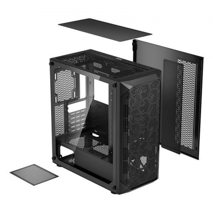 PC-spelchassi Midi-tower-datorchassi 4 x 120 mm fläktar för ATX/M-ATX/ITX |  EU