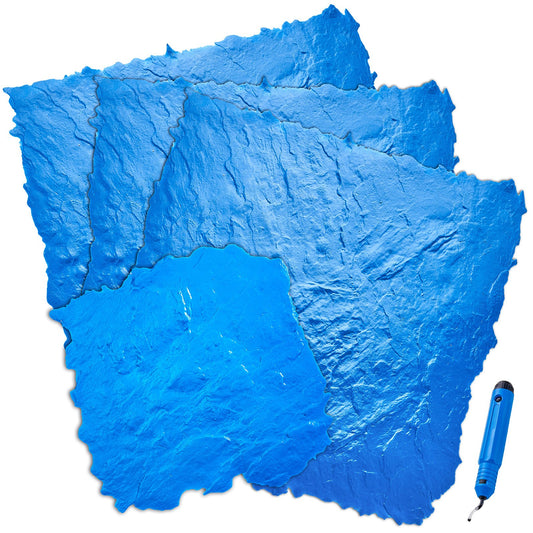 Betongstämplar Mat 36 tum & 18 i 4 st Texturing Skin Polyuretan Formar