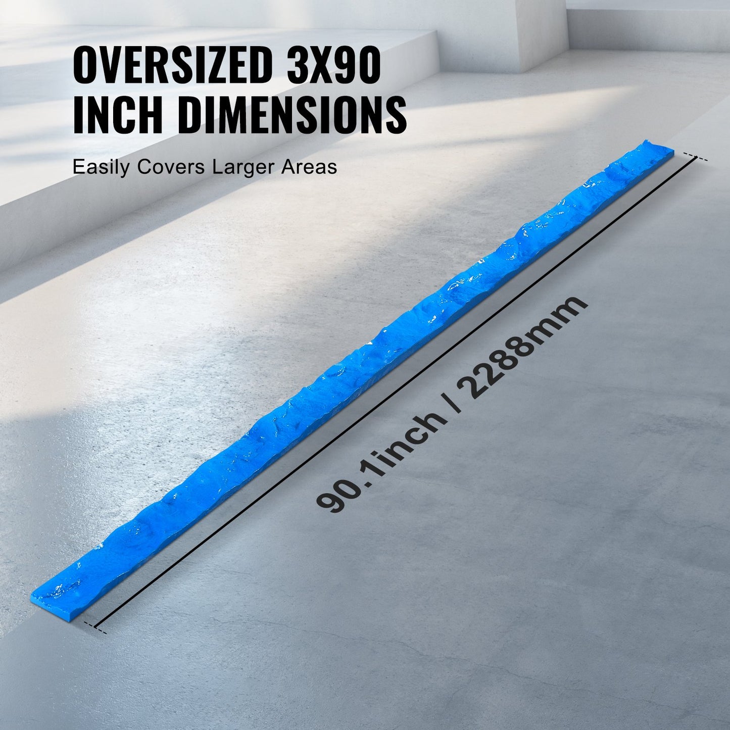 Betonstempel 91 x 3 Zoll rechteckig Polyurethan Stempel Steinmatte