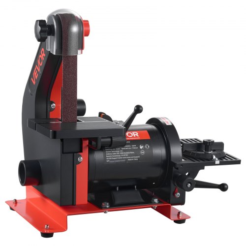5" Disc Sander & 1" x 30" Belt Sander, 250W Benchtop Belt Disc Sanders Combo with 0 - 45° Adjustable Worktable & Dust Collection Ports for Woodworking, Furniture Refinishing, DIY Crafting