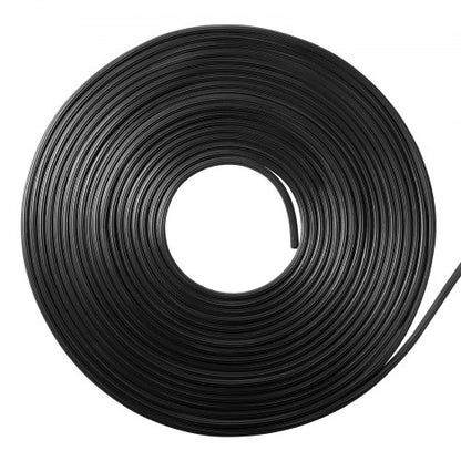 Window Screen Spline, 100 ft x 0.16 in Window Screen Retainer Spline, PVC Window and Door Screen Spline, Hollow Serrated Screen Holder Spline, for Window Door Screen Repair and Replacement