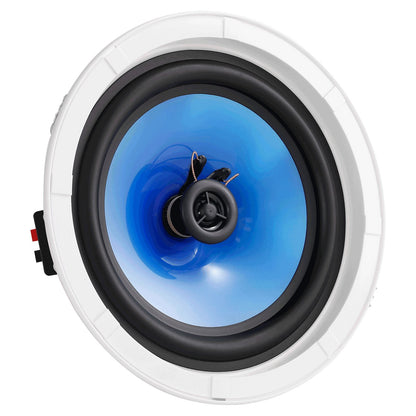 2PCs 8 Inch Ceiling Speakers 50 Watt Recessed Ceiling and Wall Speakers
