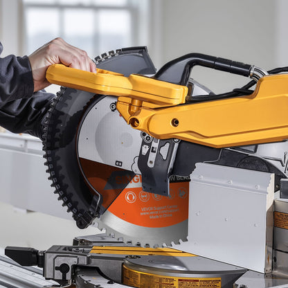 Circular Saw Blade, 14 inch Diameter, 66 Sharp Alloy Teeth, 1 inch Arbor, Fine Finish, Metal Cutting Blade for Circular Saw, with Noise-Reducing Heat Vents, for Cutting Steel and Aluminum