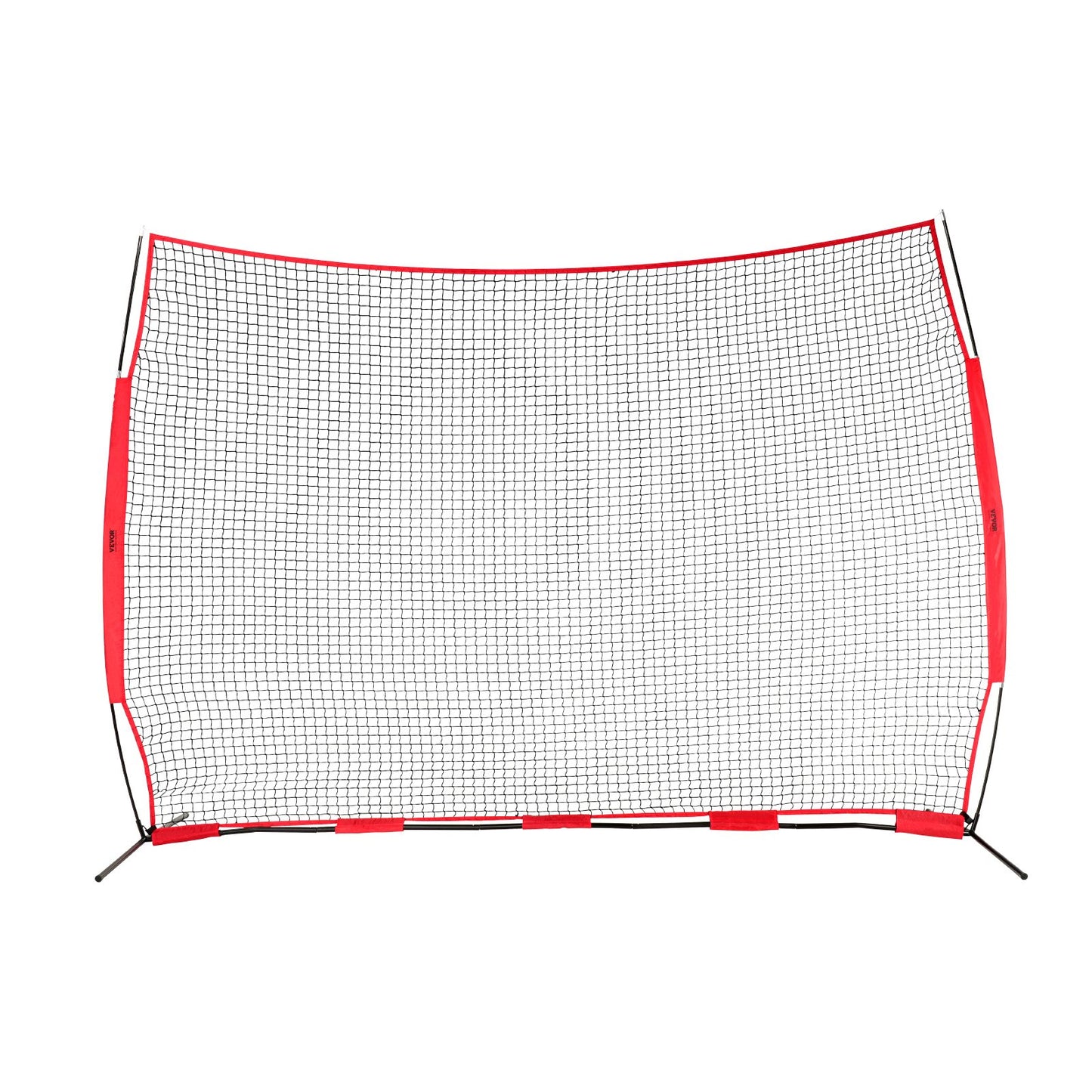 Barricade Backstop Net, 12x9 ft Ball Sports Barriärnät, Bärbar träningsutrustning med bärväska, Skyddsskärm för Baseball Softball Lacrosse Fotboll Hockeyträning, för bakgård