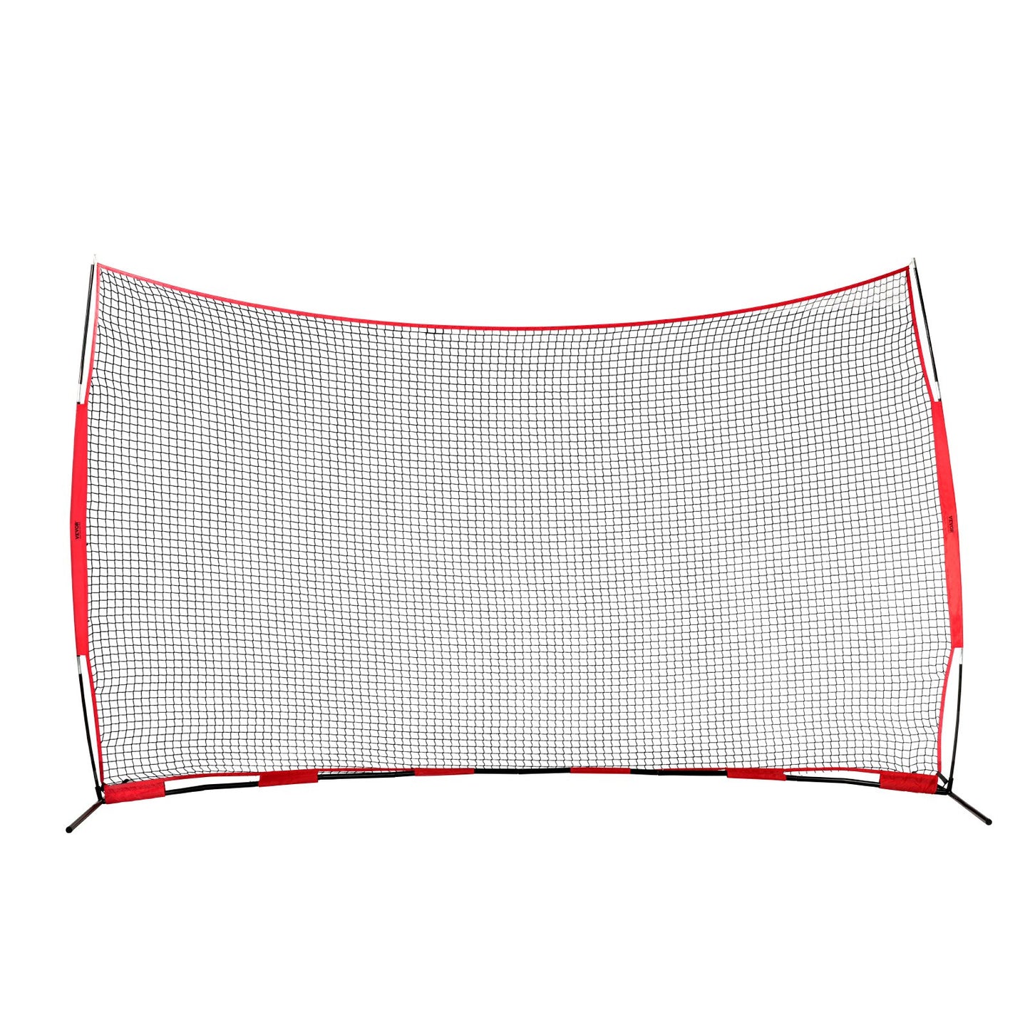 Barricade Backstop Net, 16x10 ft Ball Sports Barriärnät, Bärbar träningsutrustning med bärväska, Skyddsskärm för Baseball Softball Lacrosse Fotboll Hockeyträning, för bakgård