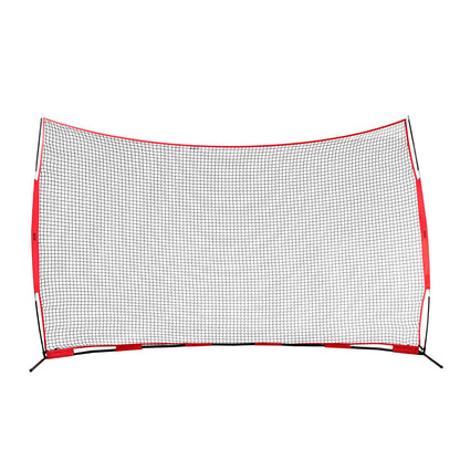 Barricade Backstop Net, 16x10 ft Ball Sports Barriärnät, Bärbar träningsutrustning med bärväska, Skyddsskärm för Baseball Softball Lacrosse Fotboll Hockeyträning, för bakgård