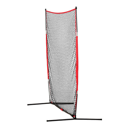 Barricade Backstop Net, 7x7 ft Ball Sports Barriärnät, Bärbar träningsutrustning med bärväska, Skyddsskärm för Baseball Softball Lacrosse Fotboll Hockeyträning, för bakgård