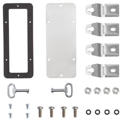 NEMA-Edelstahlgehäuse, 12 x 12 x 8 Zoll NEMA 4X Stahl-Schaltkasten, IP66 wasser- und staubdicht, Außen-/Innen-Anschlusskasten, mit Montageplatte