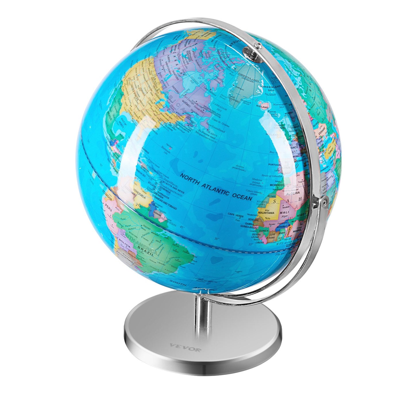 Illuminated World Globe with Stand Educational 13in/330.2mm Constellation (Map Language: English)