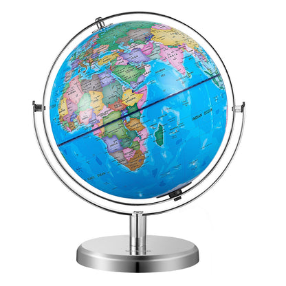 Illuminated World Globe with Stand Educational 9 inch/228.6 mm Constellation (Map Language: English)