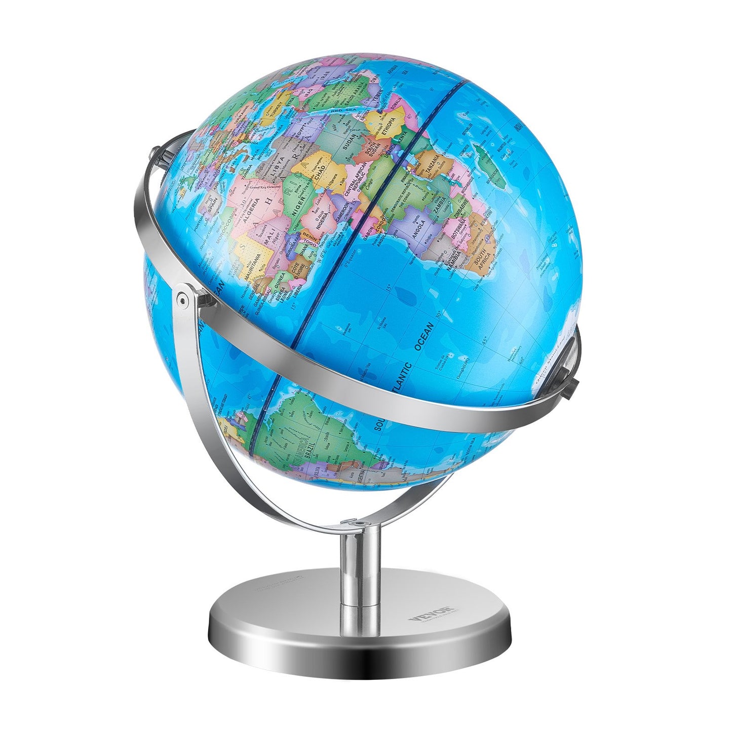 Illuminated World Globe with Stand Educational 9 inch/228.6 mm Constellation (Map Language: English)