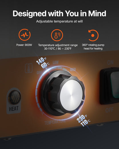 Electric Cheese Dispenser with Pumps, 2.4x2 L Commercial Hot Fudge Warmer, Stainless Steel Heated Double Pumps Dispenser, 86-230℉ Temp Adjustable Nacho Cheese Warmer for Fudge Cheese Caramel