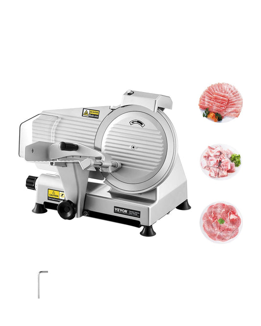 Meat Slicer 180W 10 Inch Electric Deli Food Slicer for Meat Bread Cheese