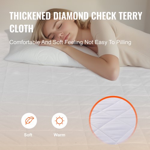 Heated Mattress Pad 150 x 80 cm Electric Bed Heater with Timer Auto Off | EU