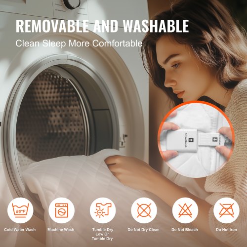 Heated Mattress Pad 150 x 80 cm Electric Bed Heater with Timer Auto Off | EU