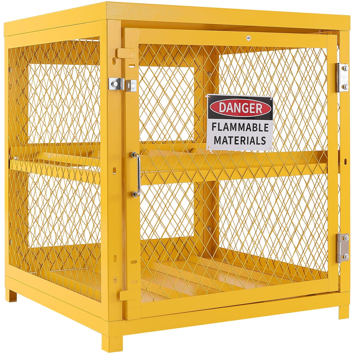 Horizontal Cylinder Storage Cabinet 4x33lb Capacity Propane Storage Cage