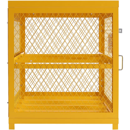 Horizontal Cylinder Storage Cabinet 4x33lb Capacity Propane Storage Cage