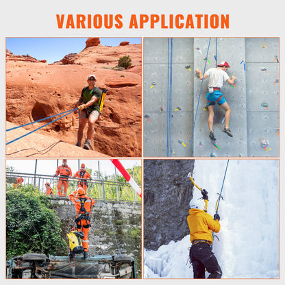 10,2 mm dynamisches Kletterseil, 50 m (164 Fuß), Outdoor-Kletterseil, Blau