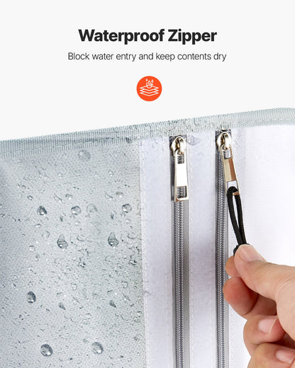 Fireproof Document Bag, 2192 ℉ Heat Insulated Fireproof & Waterproof Bag with Smooth Zipper, Portable File Storage Organizer Home Office Travel Use, for Passports, Important Documents, Files