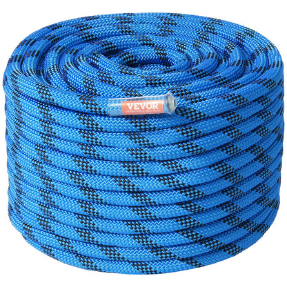 12,7 mm statisches Kletterseil, 38 m (125 Fuß), Outdoor-Kletterseil, Blau