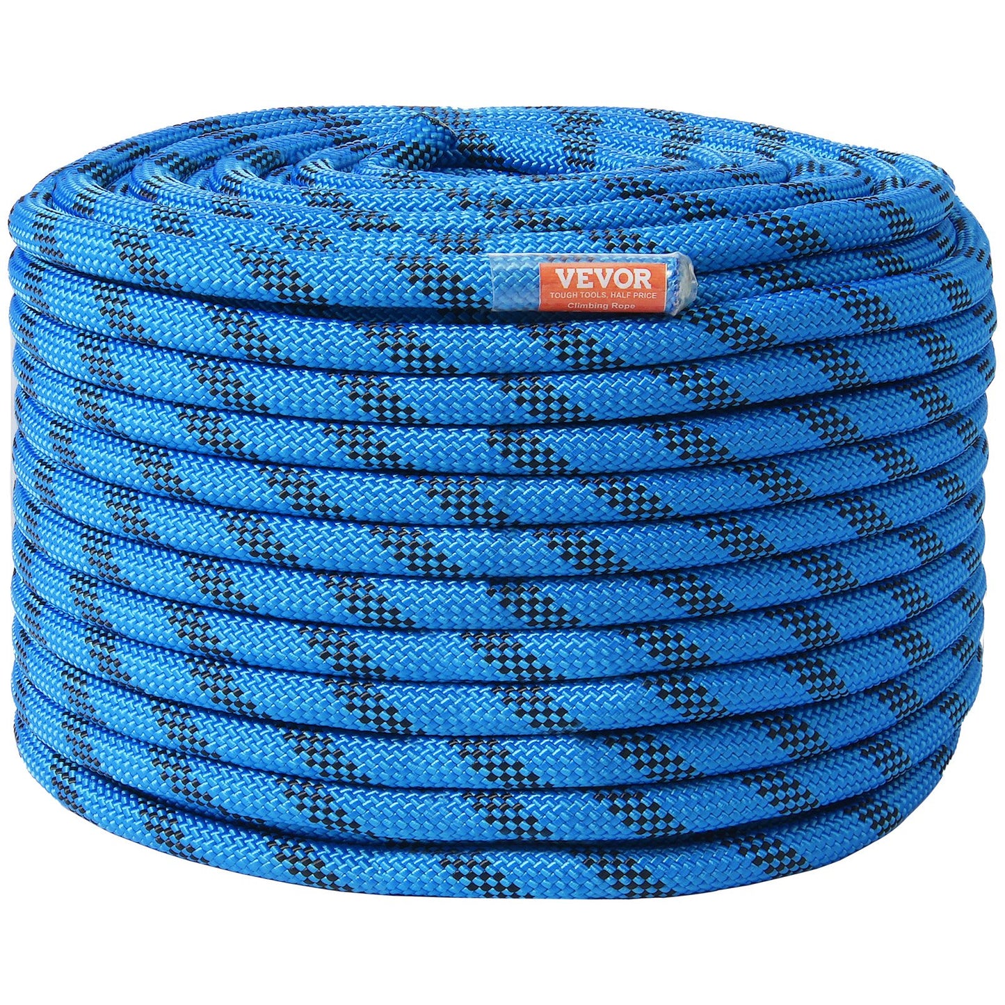12,7 mm statisches Kletterseil, 38 m (125 Fuß), Outdoor-Kletterseil, Blau