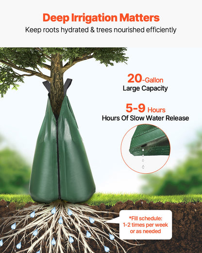 Tree Water Bag 8-pack 20 liters Slow Release Tree Water Bag Durable