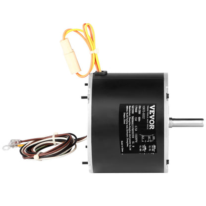 Condenser Fan Motor 5KCP39BGS069S, 5KCP39BGY915S, 1/10 HP 208-230V, 1100RPM, OEM Standard Upgraded Replacement Condenser Motor Reversible Rotating, Explosion-proof CBB65 5μF/370V Capacitor