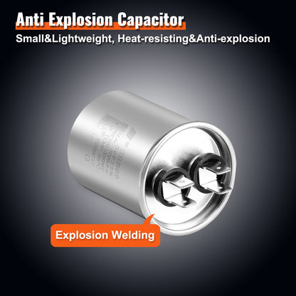 Condenser Fan Motor K55HXJKL-2918, 51-23055-11, 1/5 HP 208-230V, 1075RPM, OEM Standard Upgraded Replacement Condenser Motor Reversible Rotating, Explosion-proof CBB65 5μF/370V Capacitor