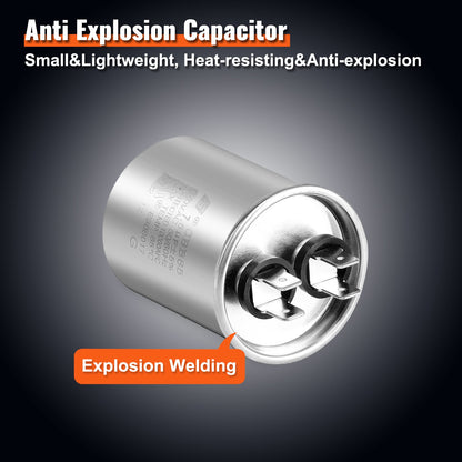 Condenser Fan Motor 5KCP39GFS166S, 3S003, 1/5 HP 208-230V, 825RPM, OEM Standard Upgraded Replacement Condenser Motor Reversible Rotating, Explosion-proof CBB65 7.5μF/370V Capacitor