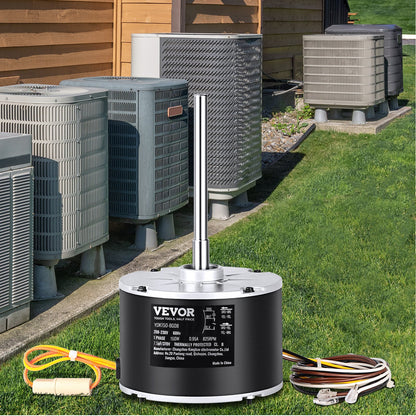 Condenser Fan Motor 5KCP39GFS166S, 3S003, 1/5 HP 208-230V, 825RPM, OEM Standard Upgraded Replacement Condenser Motor Reversible Rotating, Explosion-proof CBB65 7.5μF/370V Capacitor