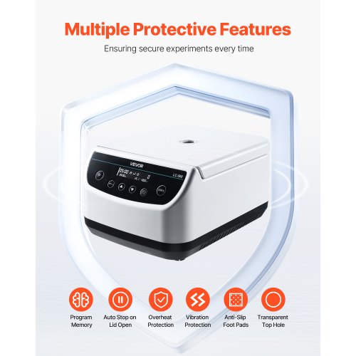 Centrifuge machine 2/5/10/15 ml Speed 500-4000 rpm with 1 rotor and timer