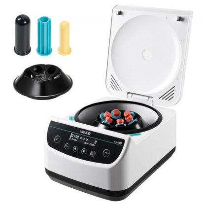 Centrifuge Machine, 100-2100xg RCF Electric Laboratory Centrifuge Machine with 1 Rotor for 2/5/10/15/50ml Tube Capacity, Low Speed 500-4000rpm with Timer, Widely Used in Various Experiments